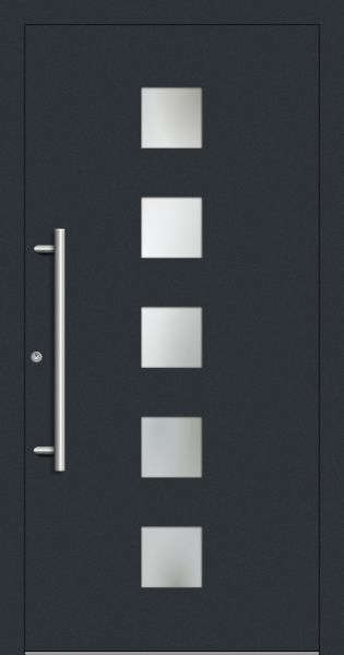 Außenansicht Aluminium Haustür innen öffnend DIN links Anthrazit