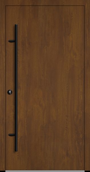 AKTION Aluminium Haustür "VALERIA" 82 mm RC2 BLACKLINE Golden Oak 110 x 210 cm
