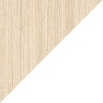 Travertin Classico (Stein au&szlig;en) / Verkehrswei&szlig; (RAL 9016 innen)