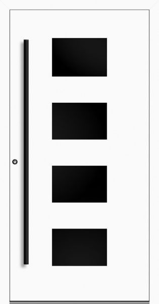 Aluminium Haustür "WILHELMINE" 90 mm RC2 BLACKLINE