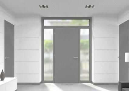 Aluminium Oberlicht für Türen der Stärke 78 mm