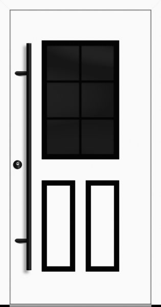 Aluminium Landhaustür "MARLIES" 82 mm RC2 BLACKLINE Sprossenfelder
