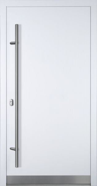 Aluminium Haustür "VALERIA" 90 mm (Mit Edelstahlapplikation) RC2