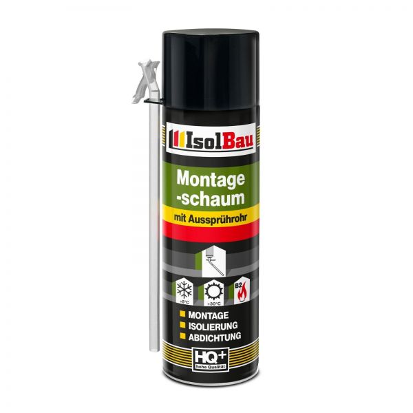 Isolbau XXL Montageschaum 500 ml mit Aussprührohr (Einzeldose)