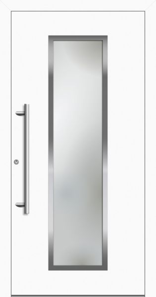 Aluminium Haustür &quot;JULE&quot; 79 mm RC2 Edelstahl flügelüberdeckend