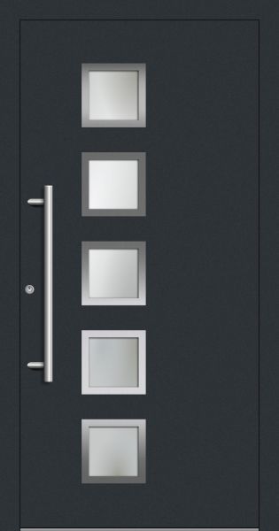 Außenansicht Aluminium Haustür innen öffnend DIN links Anthrazit