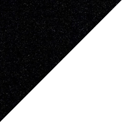 Nero Assoluto (Stein außen) / Verkehrsweiß (RAL 9016 innen)