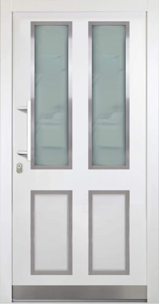 Aluminium Haustür "CORGINA" 92 mm flügelüberdeckend