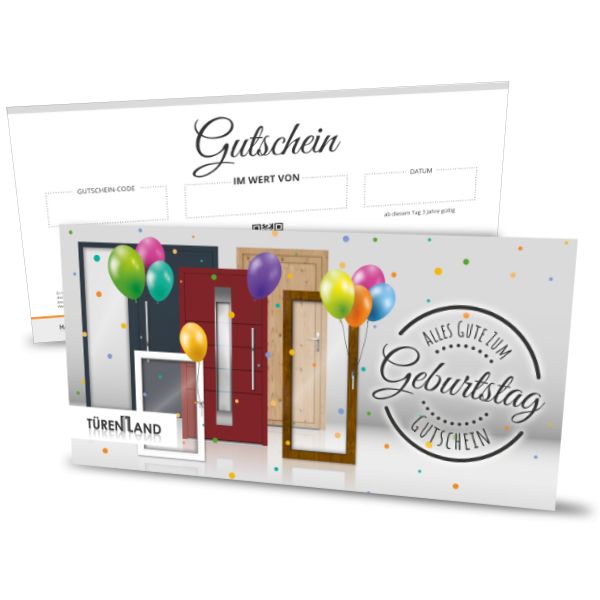 TÜRENLAND Gutschein zum Geburtstag