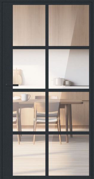 Aluminium-Glas Lofttür "LENNARD" Drehtür 1-flügelig