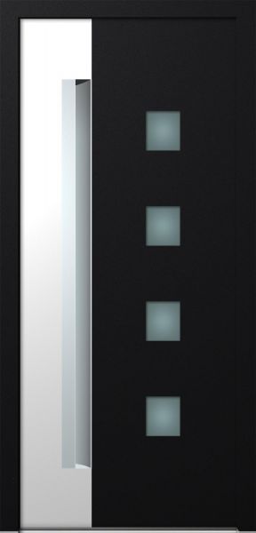 Aluminium Haustür "TALEA" 78 mm flügelüberdeckend RC2