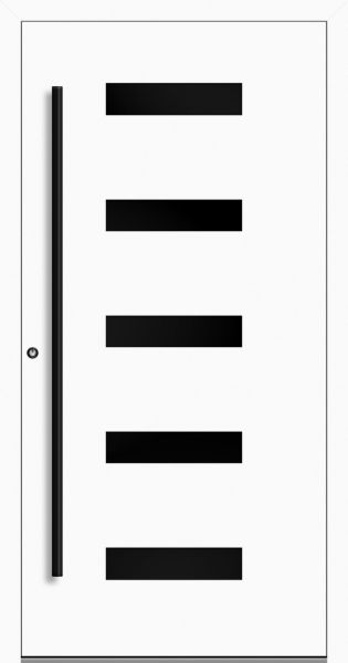 Aluminium Haustür "AGADA" 90 mm RC2 BLACKLINE