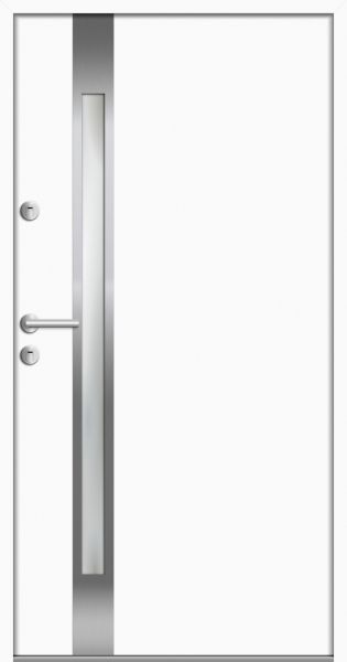 Aluminium-Stahl Nebeneingangstür "SABRINA" 68 mm