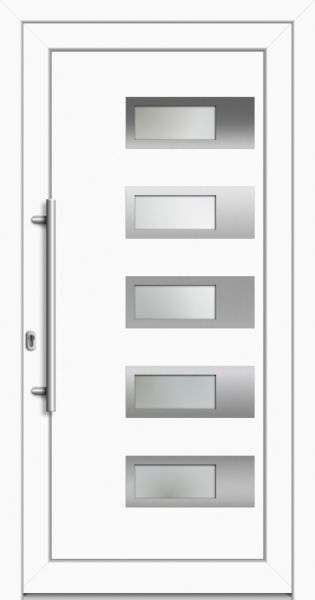 AKTION Kunststoff-Aluminium Haustür "MINNA" 71 mm Weiß