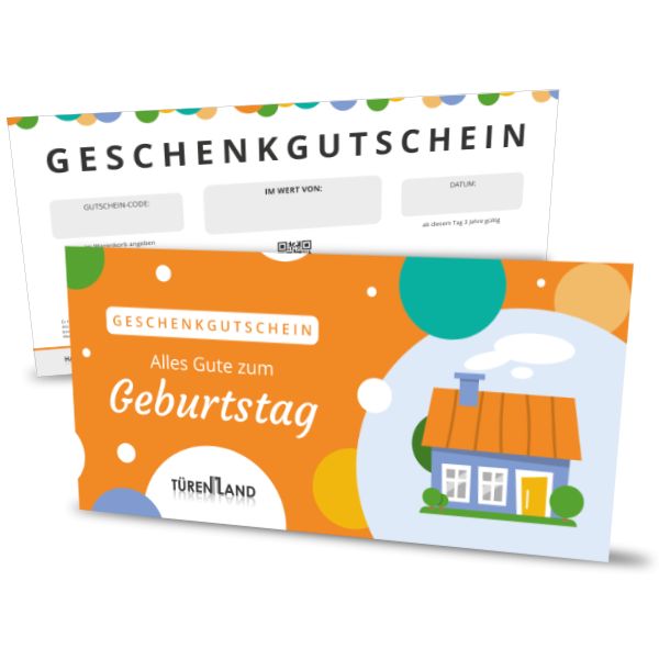 TÜRENLAND Gutschein zum Geburtstag